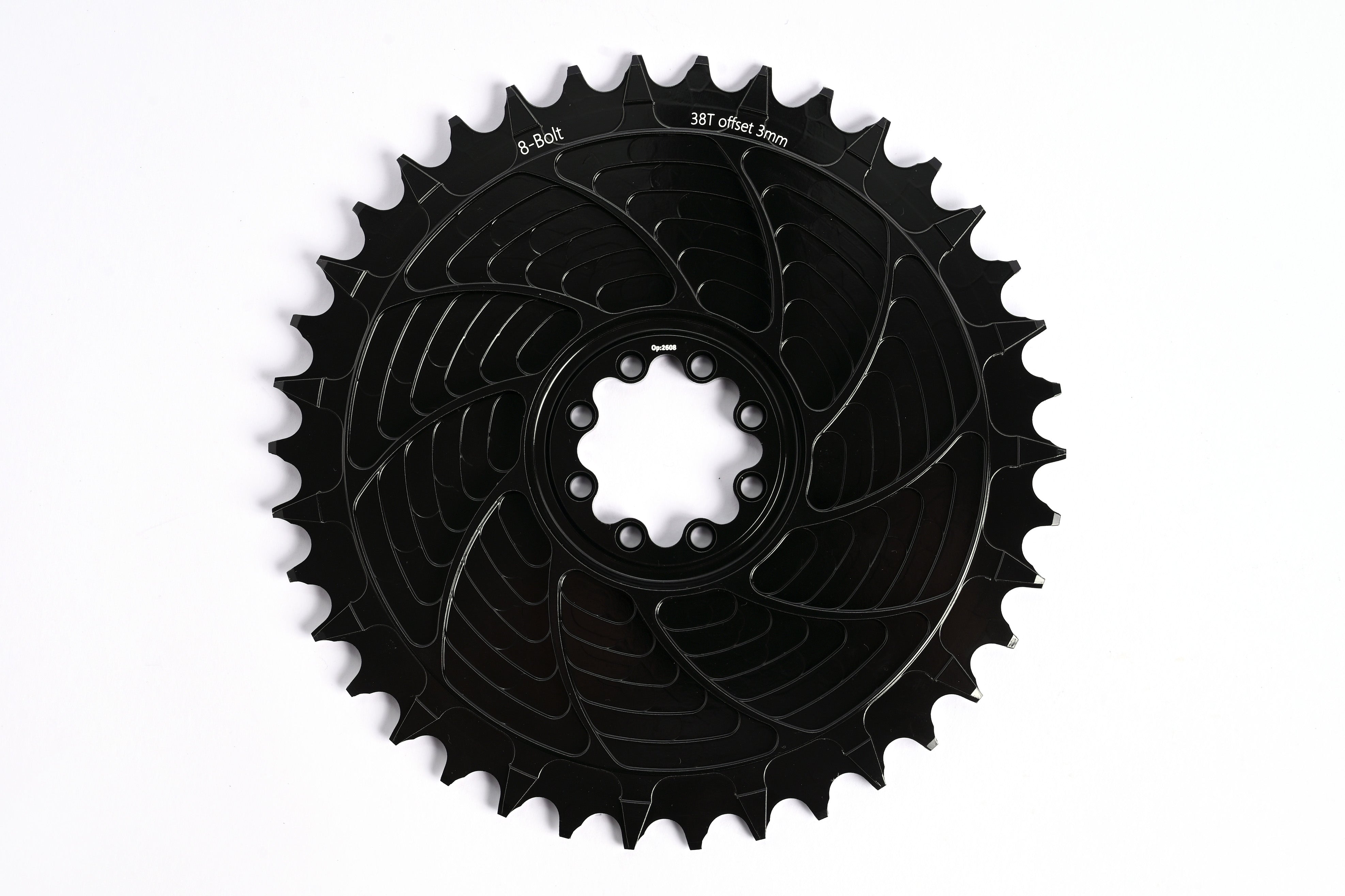 Plateau Shallt Direct 8-bolt 3mm Aero 38T Noir (Compatible SRAM 8-boulons)