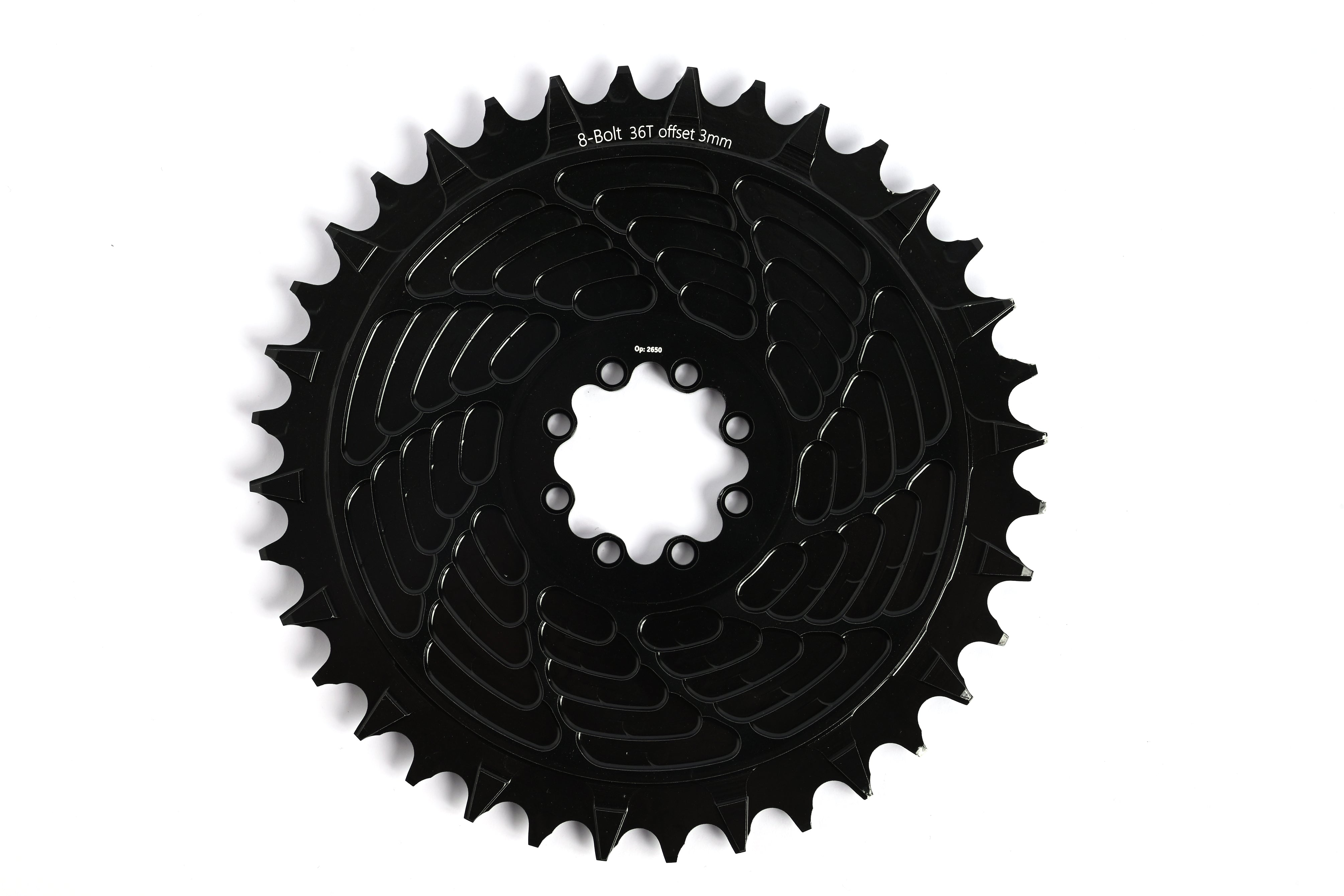 Plateau SHALLT Direct 8 Vis 3 mm Aéro 36D Noir